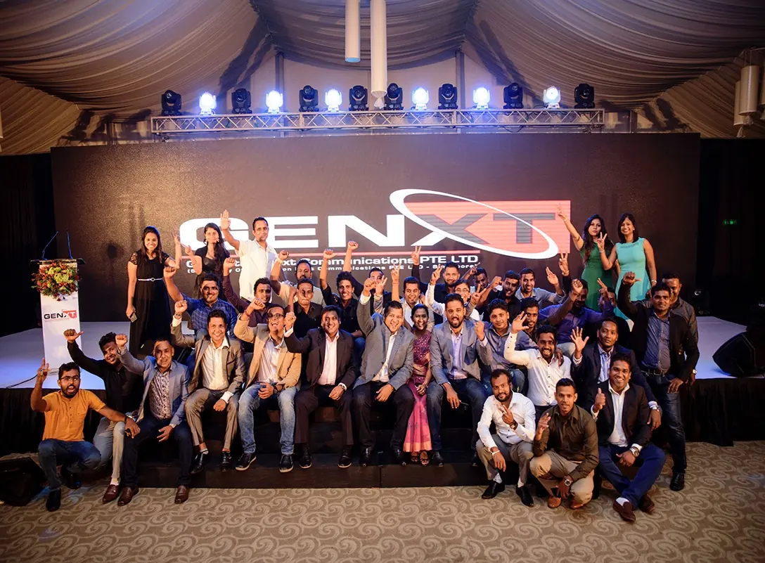 The Genxt Sri Lanka team at a partner event